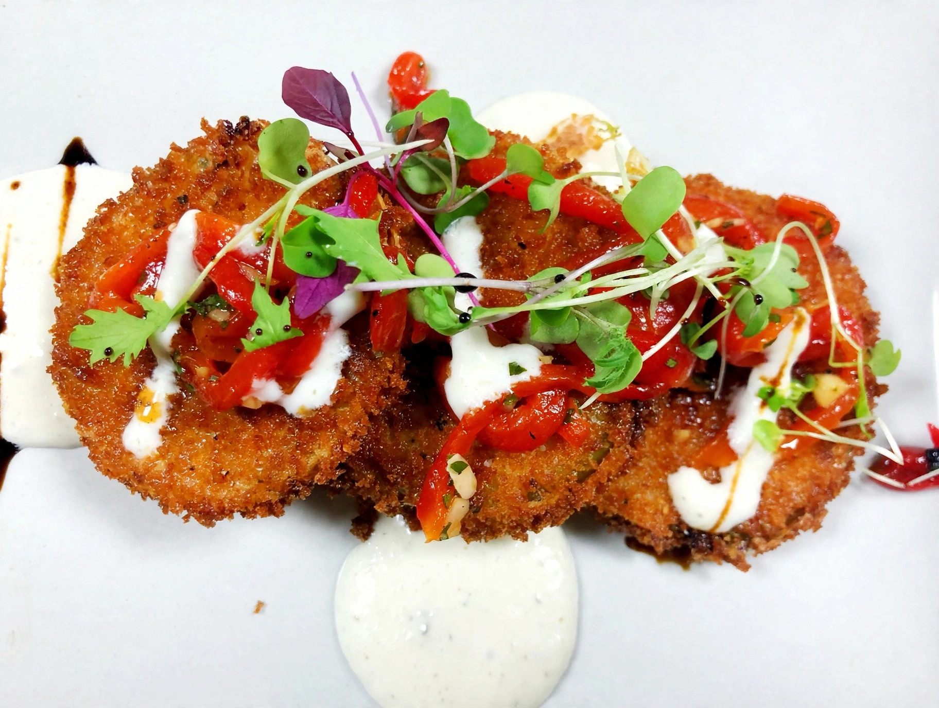 Fried green tomatoes by Chef Tony