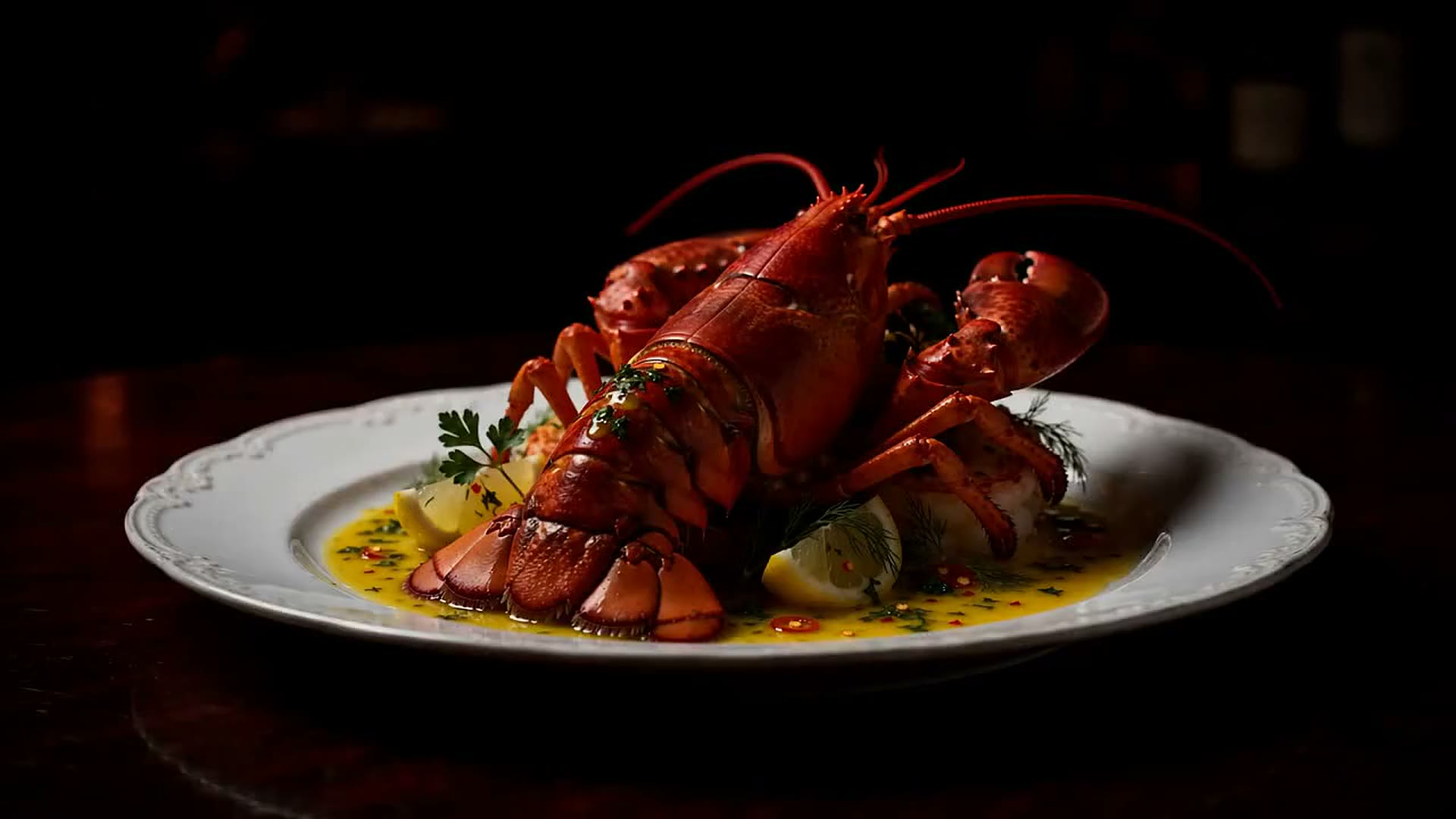 A plated lobster detonating in slow motion as you scroll