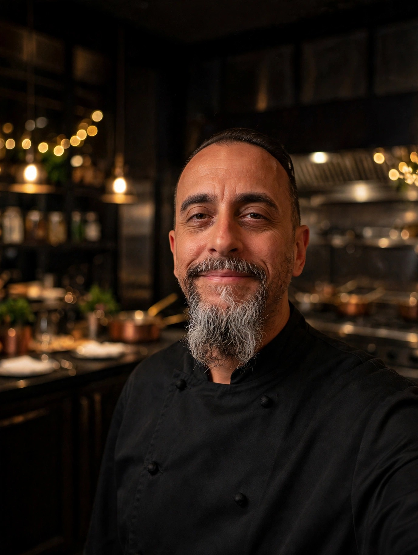 Chef Tony Durso preparing a private chef dinner in Vero Beach
