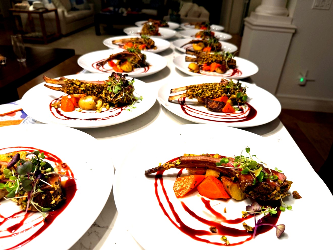Elegant rack of lamb
